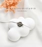 Natural Black Pearl Flower Bracelet With 925 Sterling Silver Chain - Image 3