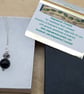 Minimalist Rainbow Obsidian pendant necklace - Image 5