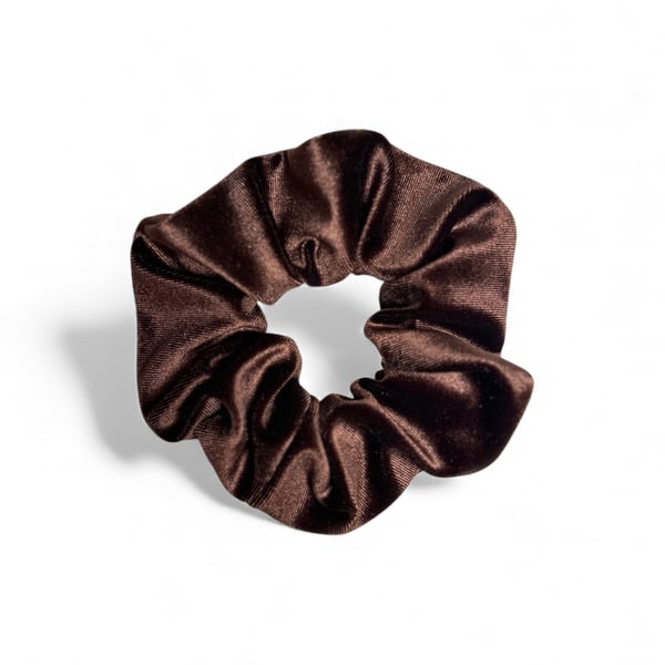 Chocolate Velvet Scrunchie - Large