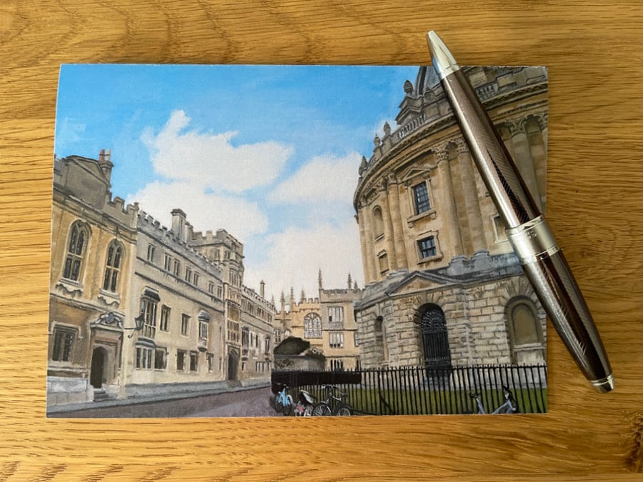 'Brasenose College and The Radcliffe Camera' Greetings Card