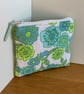 Fabric Coin Purse, Money Pouch, Zipped Purse, Purse, Card Holder, Floral, Retro - Image 4