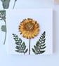 Real Dried Strawflower Mini Canvas on Wooden Easel, Miniature Botanical Art - Image 5