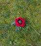 Red Poppy Felt Brooch - Image 2