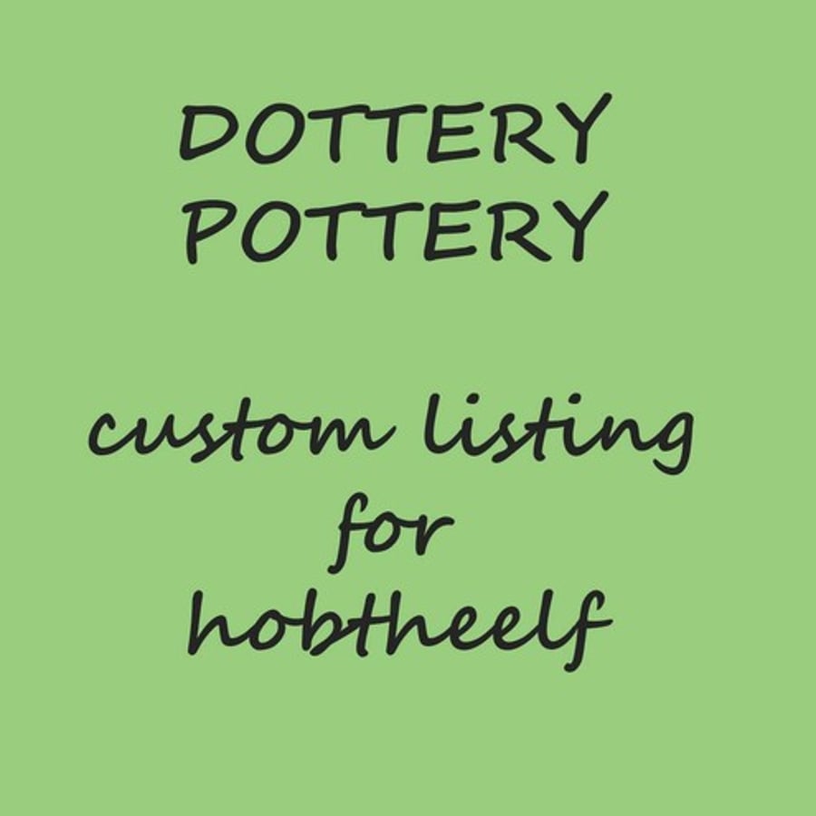 Custom listing for hobtheelf