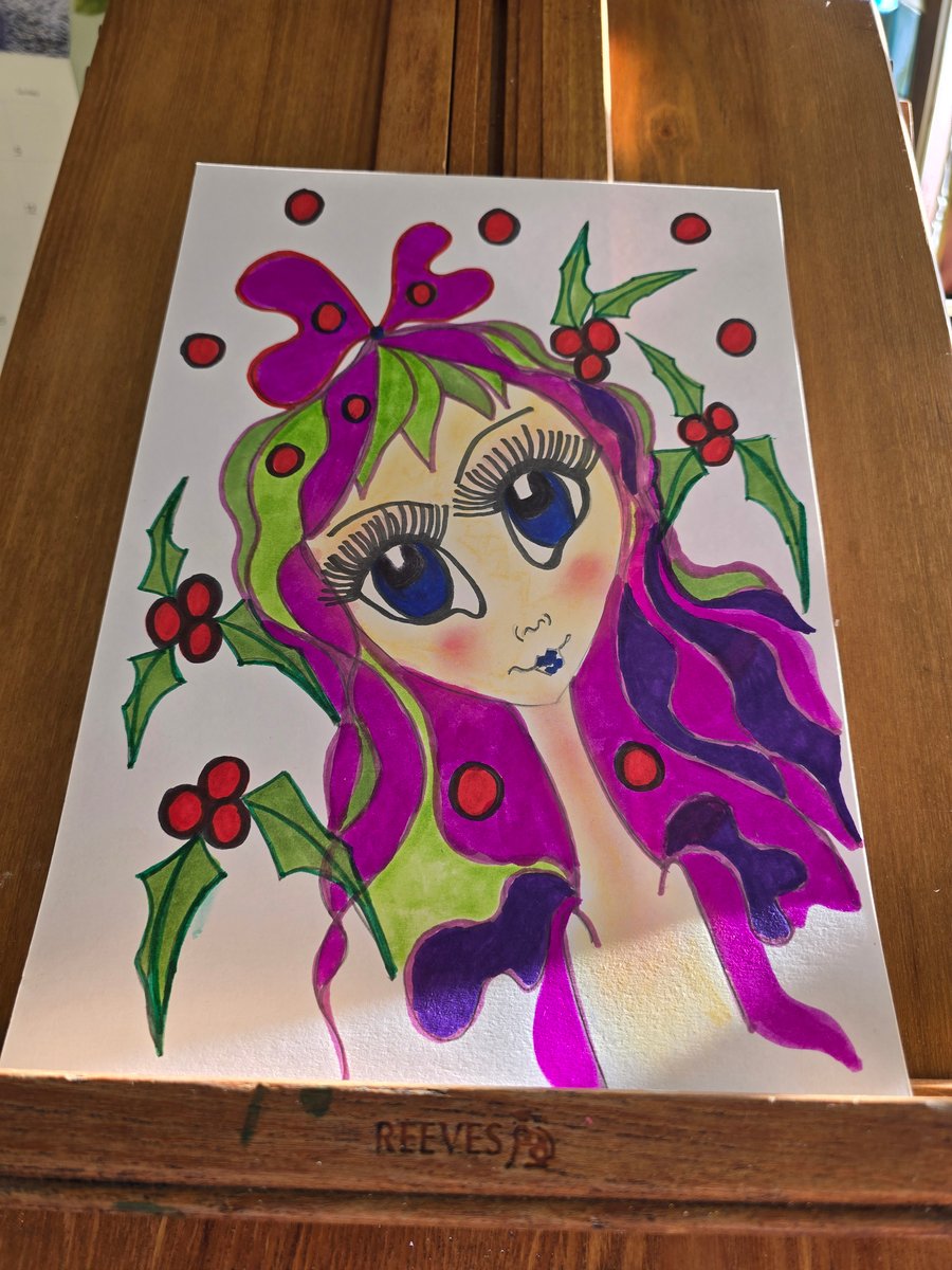 Christmas Fairy Drawing 