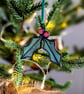 Stained Glass Christmas Tree Decorations, Handmade Heirloom Gift Set - Image 4