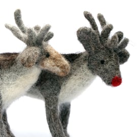 Reindeer needle felt kit - challenging kit