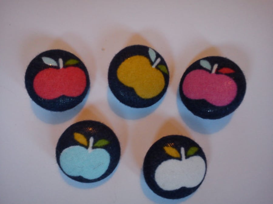 Apple Fabric Covered Buttons