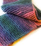 Hand Knitted Scarf  - Cosy Chunky Yarn - to match Dog Scarf Bright Colours - Image 2