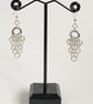 Sterling Silver Graduated Chainmaille Earrings  - Image 5