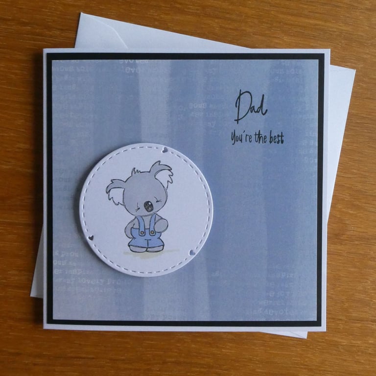 Koala Card For Dad - Father's Day, Birthday