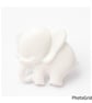10 white baby elephant buttons 14mm