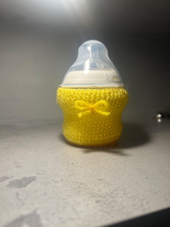 Handmade Crochet baby bottle warmer, Holder 