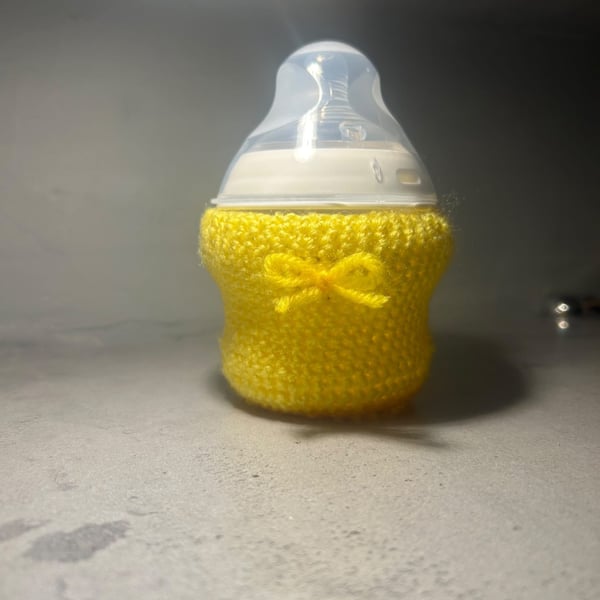 Handmade Crochet baby bottle warmer, Holder 