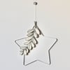 'Star with Foliage' - Hanging Decoration