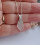 seahorse seaham seaglass pendant sterling silver 