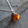 Amber Pendant Necklace