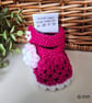 Designer Baby Girl's Pink Knitted Lacey Flower Shoes  3-6 months size - Image 4