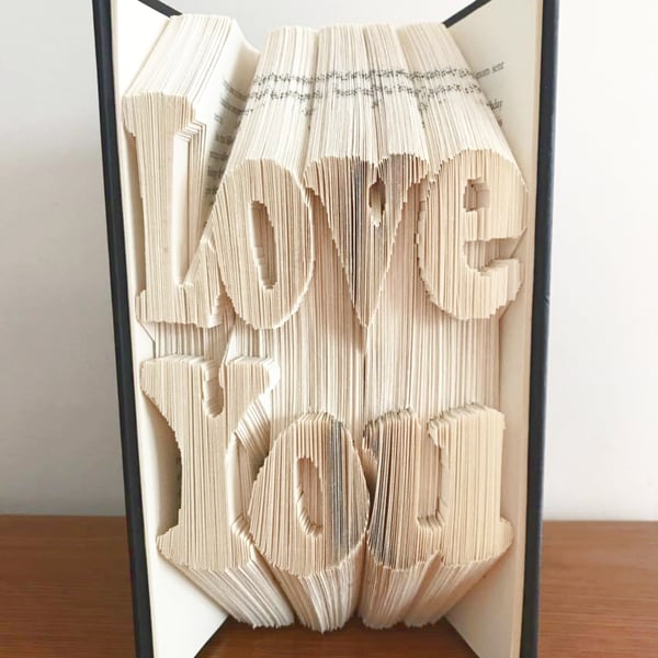 Love You COMBI Book Folding Pattern - EMAILED PDF PATTERN