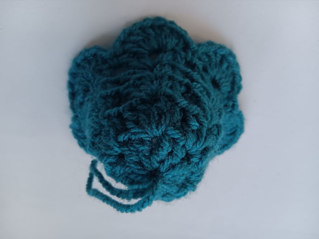 Crochet Christmas Bell (Dark Green) - festive decoration