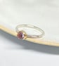 Bi Colour Tourmaline Gold and Silver Ring Handmade - Image 1