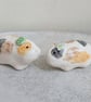 Guinea Pig Wedding Cake Toppers Ceramic Figurine  - Image 5