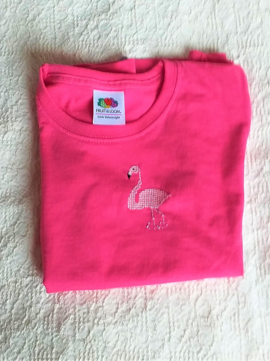 Flamingo T-shirt Age 5-6