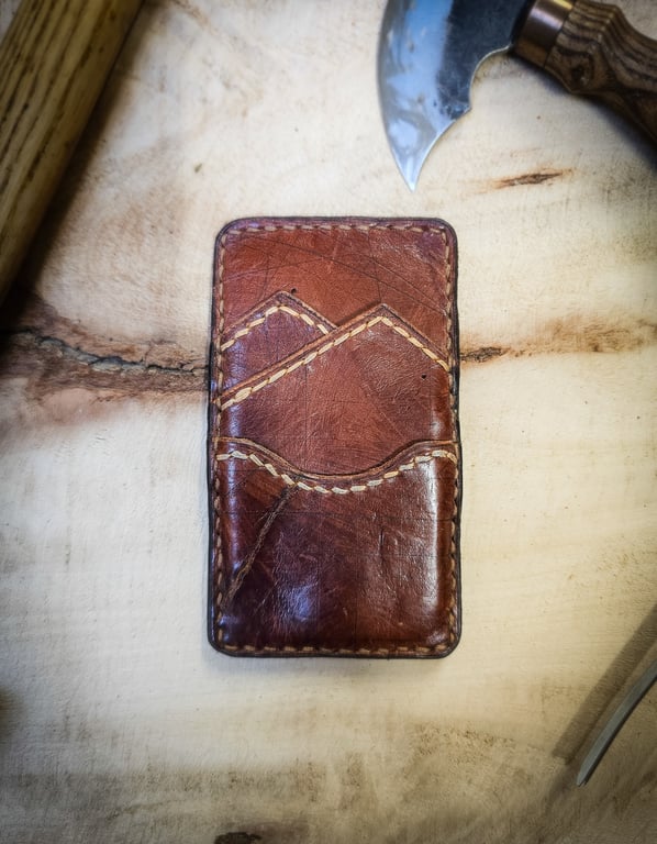 ‘Mountains’ Ecbatana Handmade Leather Wallet 