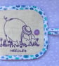 Embroidered Pig Needle Case - Image 3