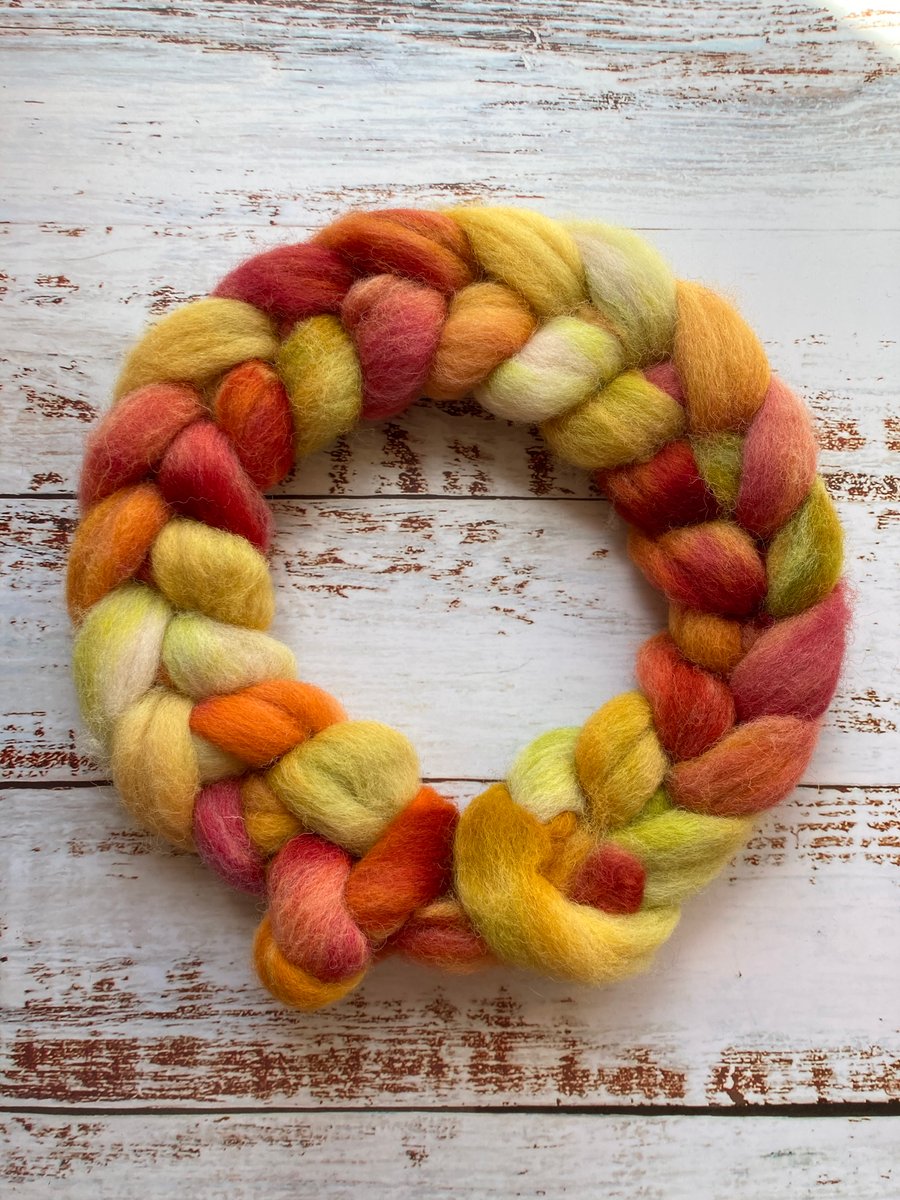 Exmoor Horn rare breed spinning fibre 100g Beginner spinner 