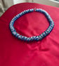 Handmade Royal Blue Beaded Necklace – A Sparkling Statement Piece - Image 2