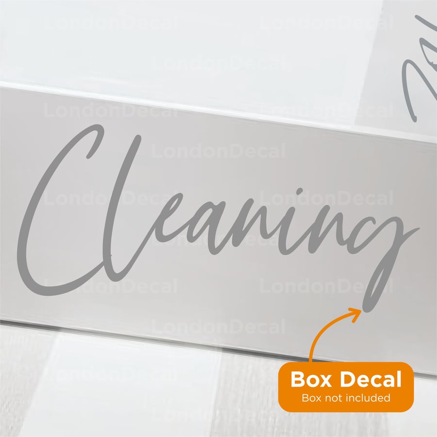 CLEANING - Mrs Hinch inspired decal sticker label (Type 2)