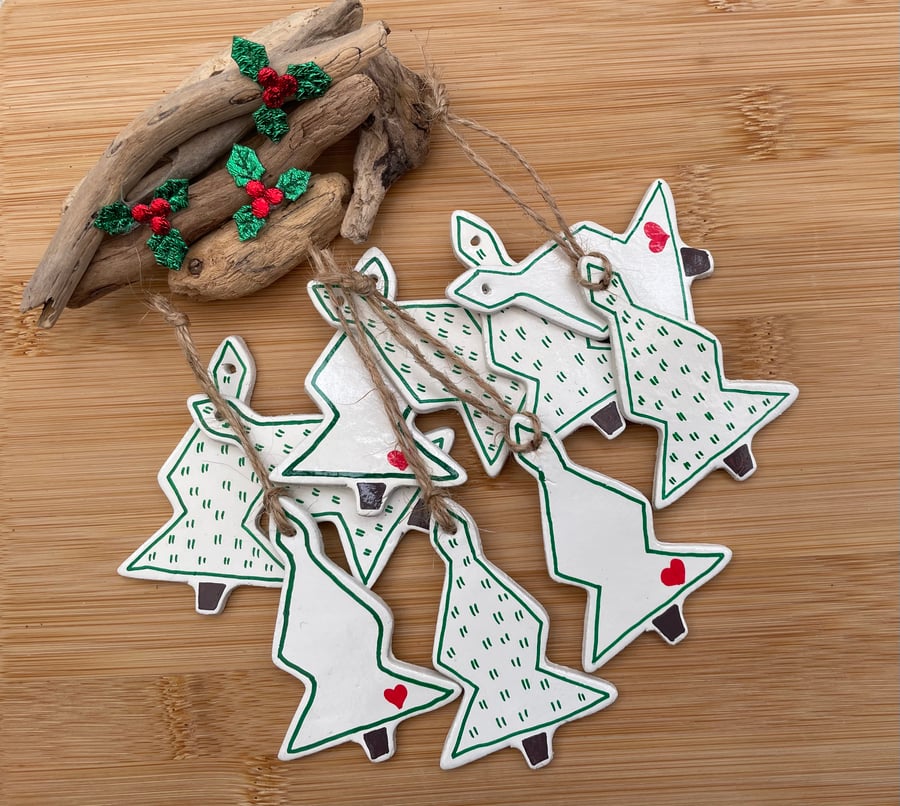 Christmas Tree Shaped Decoration, Gift Idea, Gift Tags