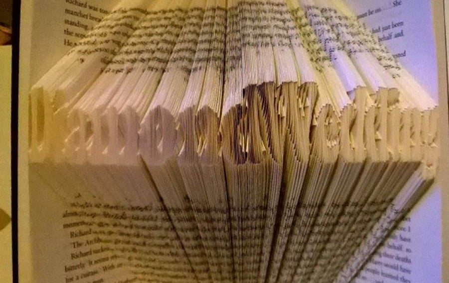 Diamond Wedding MMF Book Folding Pattern - EMAILED PDF PATTERN