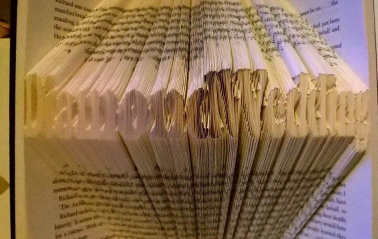 Diamond Wedding MMF Book Folding Pattern - EMAILED PDF PATTERN