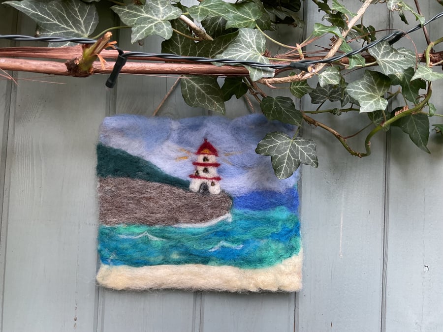The Lighthouse - Felted Picture