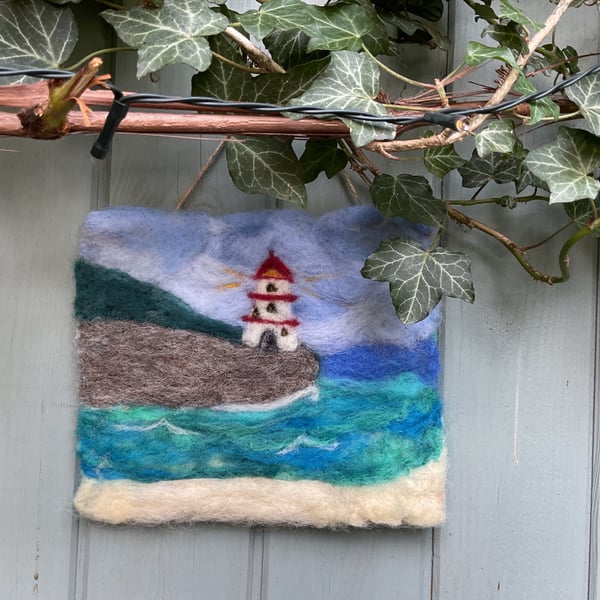 The Lighthouse - Felted Picture