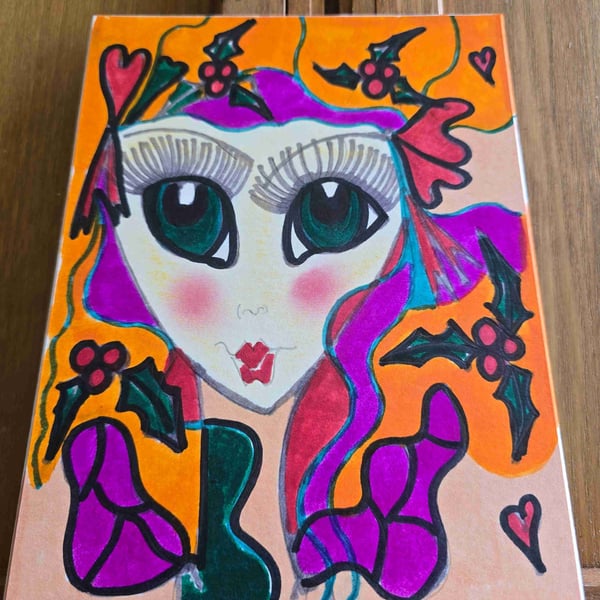 Christmas Fairy Drawing 