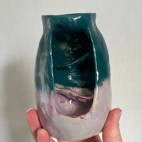 Waterfall style incense dish