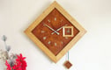 Diamond Wood Wall Clocks