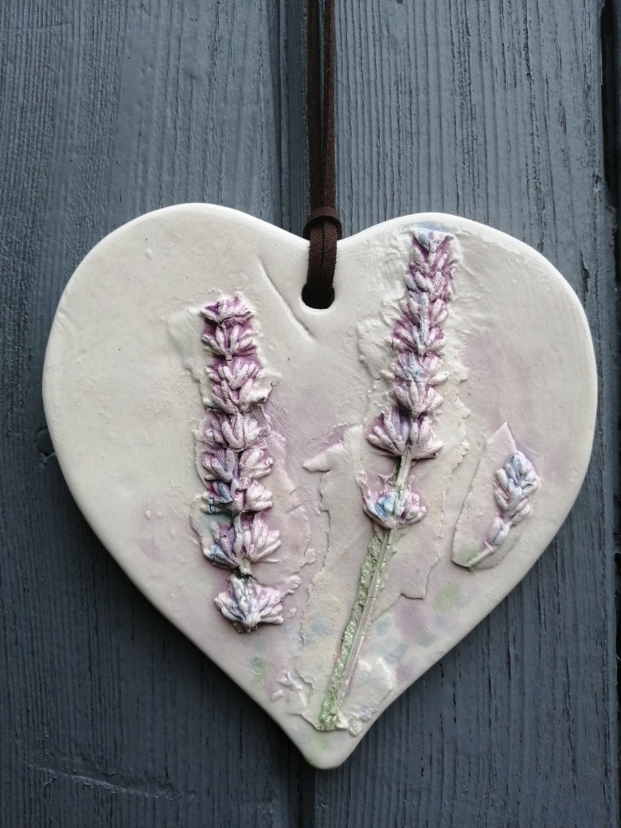 Lavender Heart, Wall Art.
