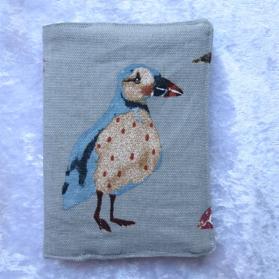 Passport Cover.  Puffins.  Passport Sleeve.