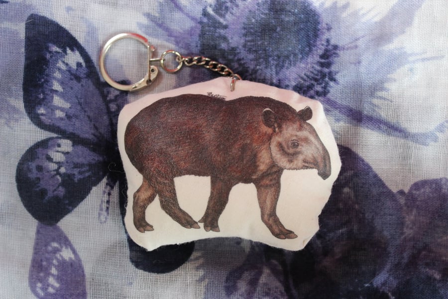 Tapir Plush Keyring Animal Bag Charm Accessory