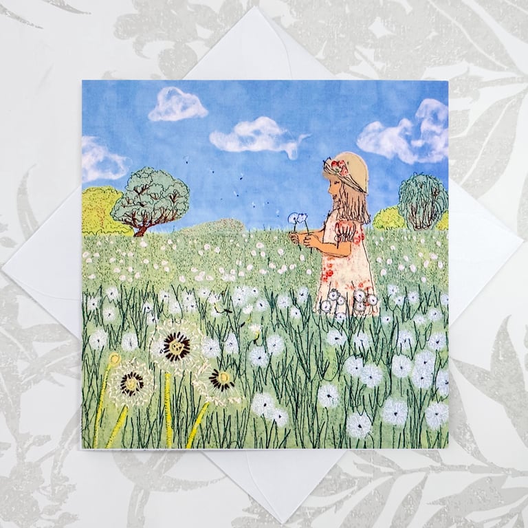 Birthday card - dandelion
