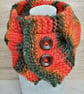 Cable Knit Neck Warmer Autumn Collection 100% Pure Wool