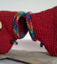 Gender Neutral Knitted Aran Baby's First Slippers with wool  9-12 months size - Image 4