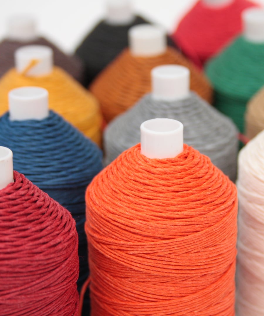 Bookbinding Thread, 4-ply English Linen Thread, Leather Sewing Thread, 50g Spool