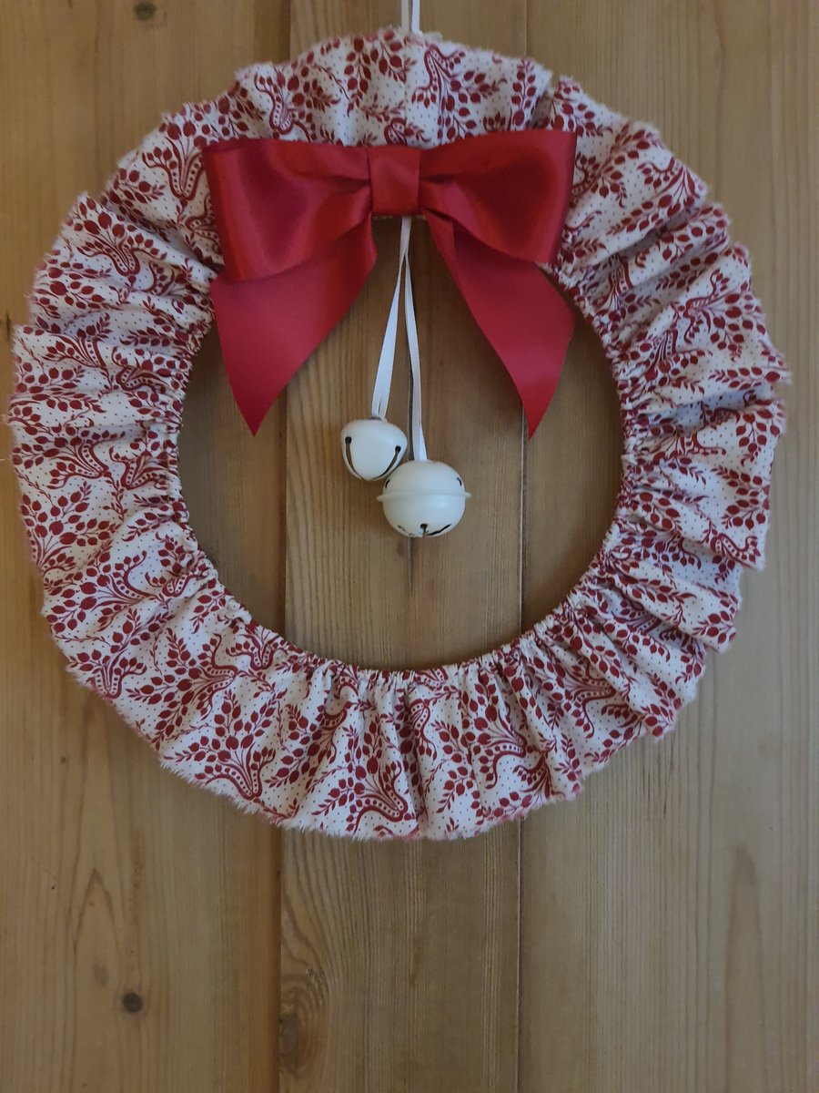 Fabric Christmas Wreath