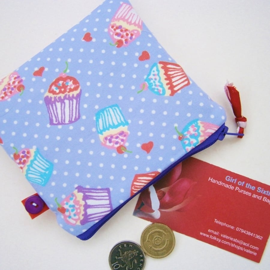 Little Cupcakes Credit Card/Coin Purse