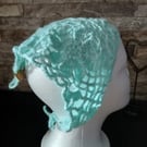 Crochet Flower Bandana - Mint Green